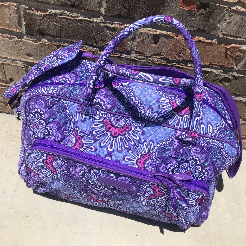EUC Vera Bradley Lilac Tapestry Weekender Bag